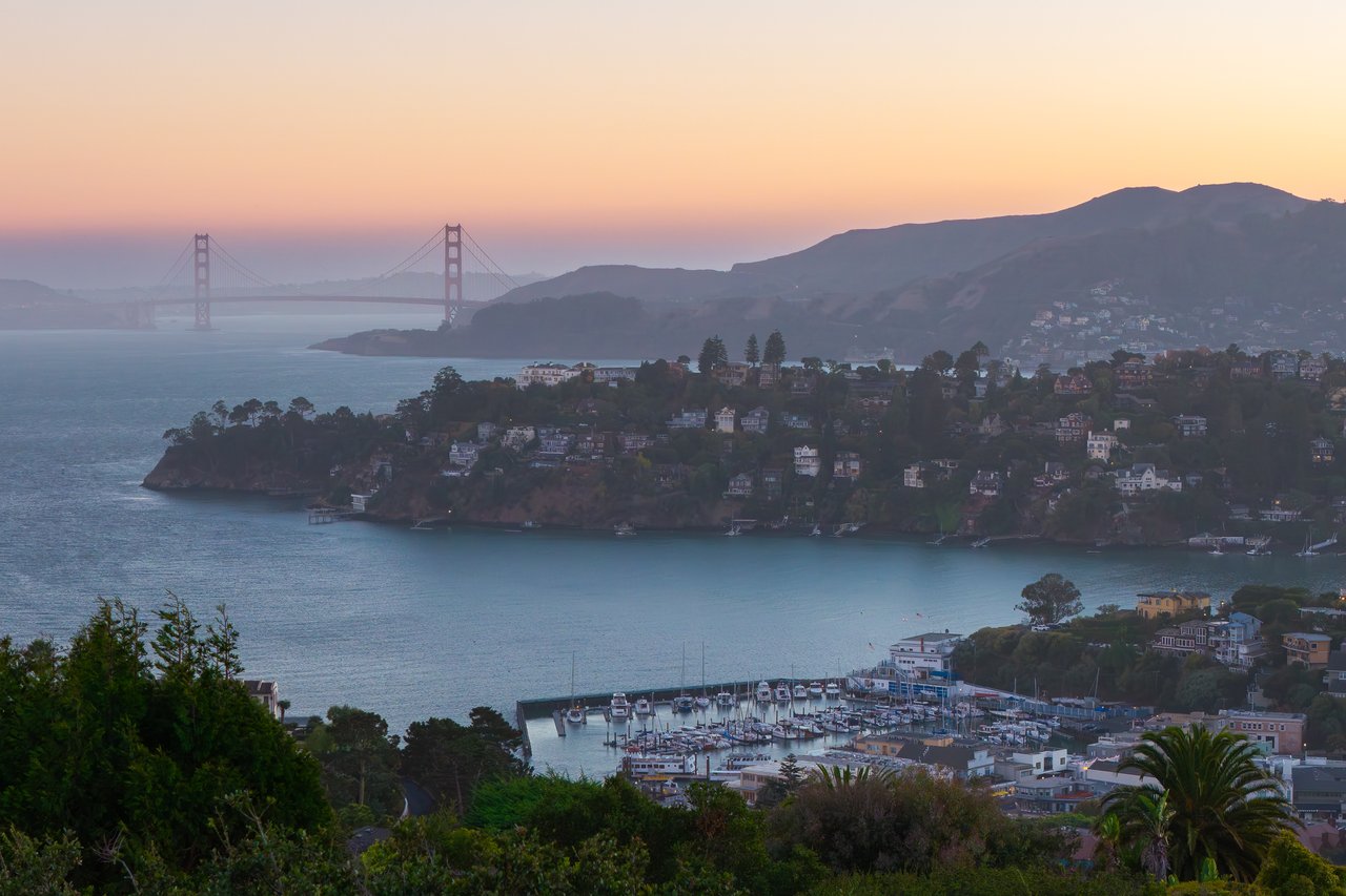 Exceptional East Coast-Inspired Estate with Sweeping Views of San Francisco and the Golden Gate Bridge