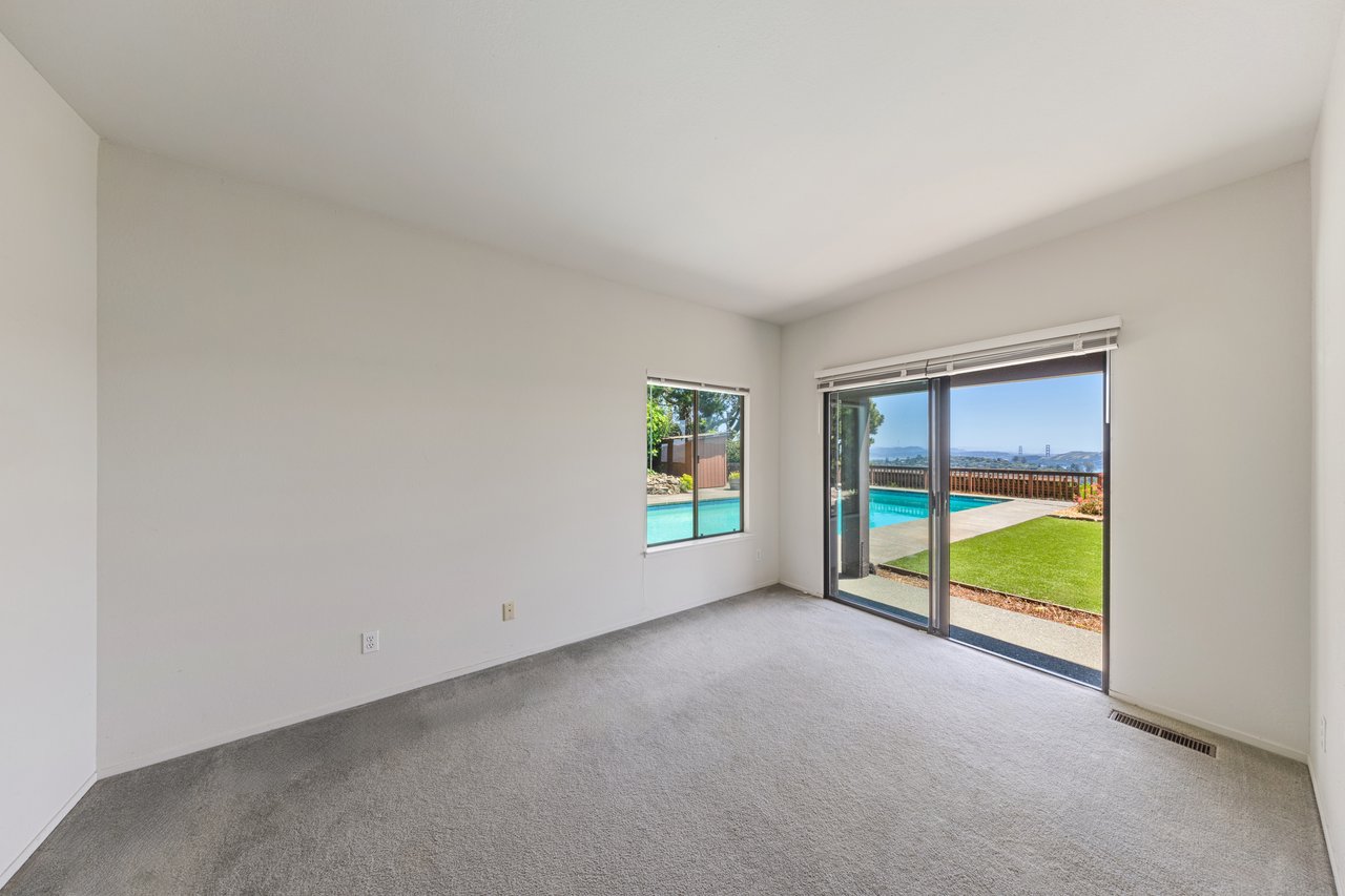 Incredible Backyard with San Francisco Bay Views and Pool