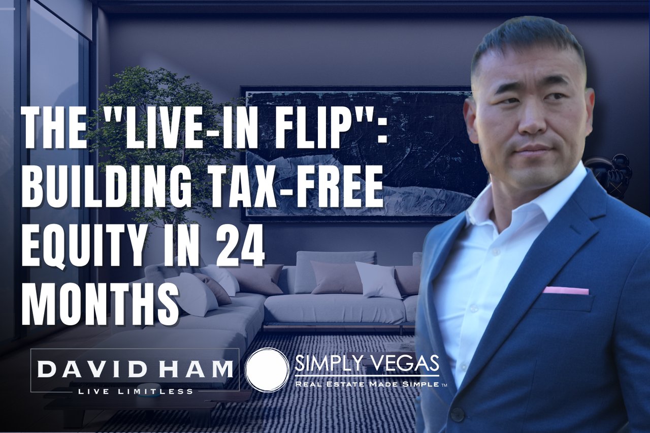 Live-In Flip: Building Tax-Free Equity in 24 Months, featuring David Ham in a modern living room.