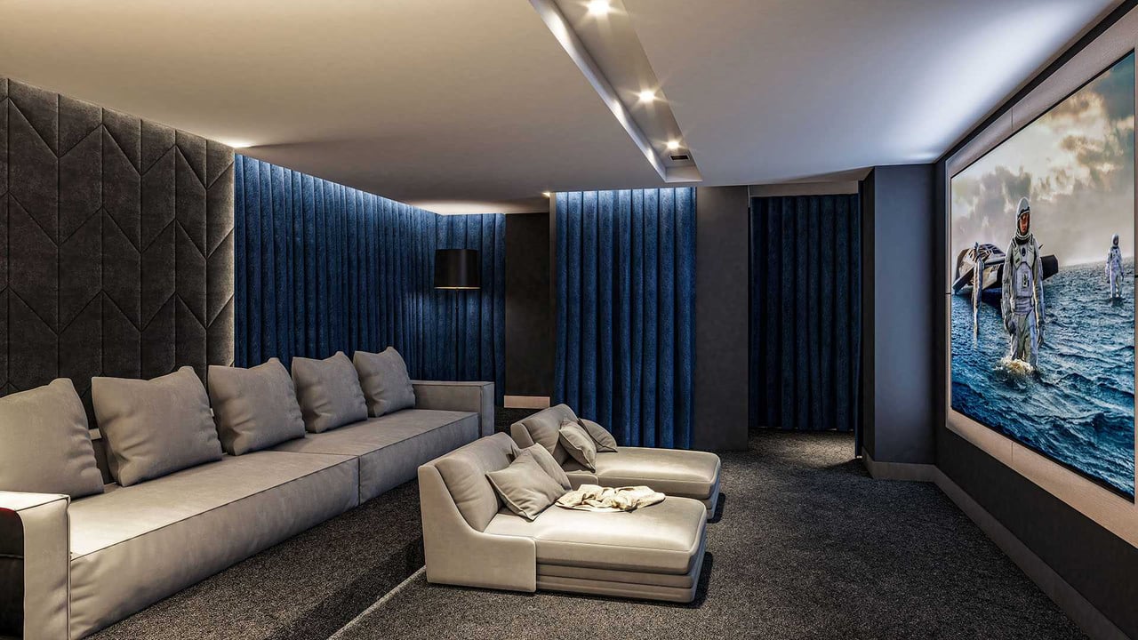 Nautilus 220 theater cinema room 