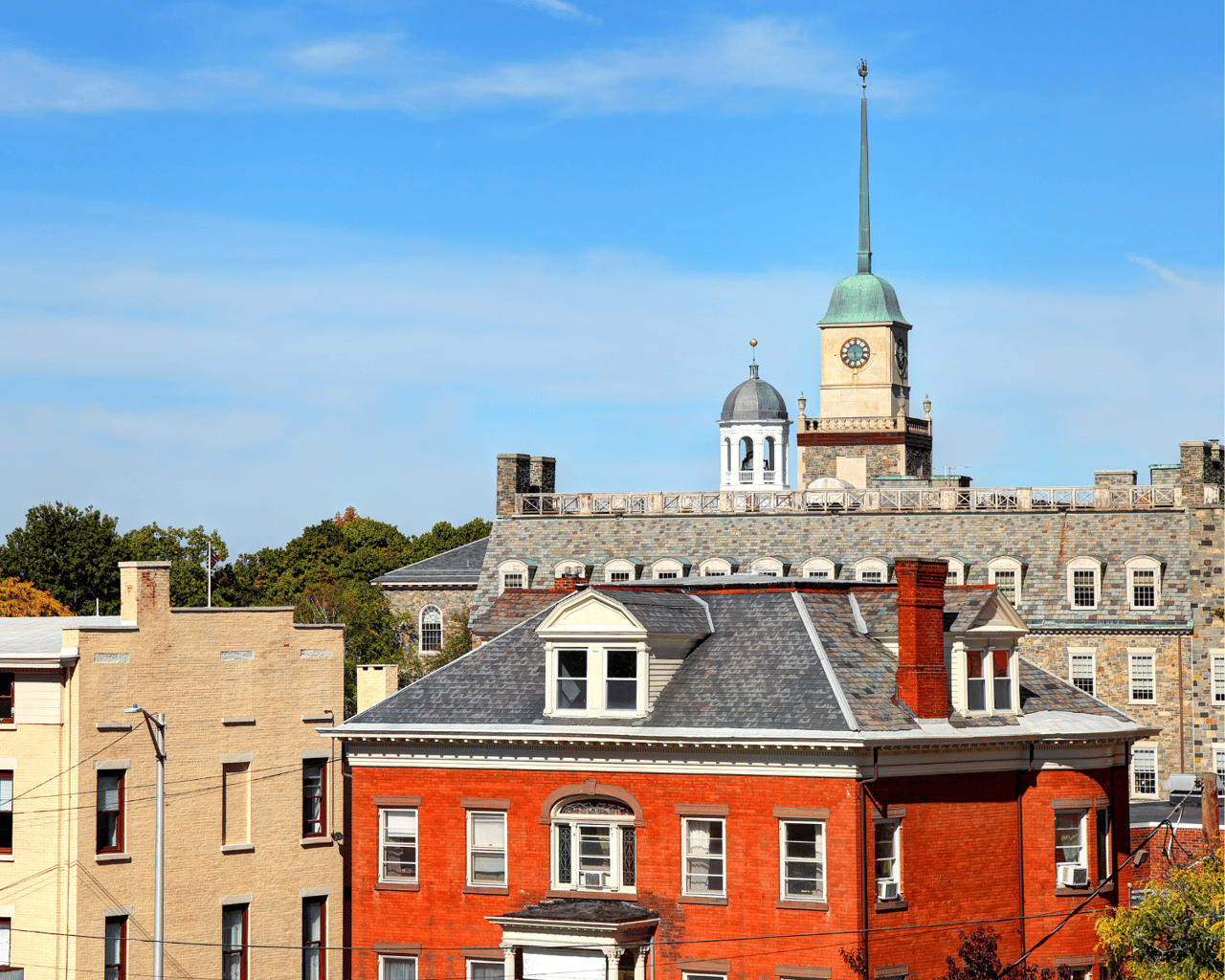 Buildings in city of Poughkeepsie in Dutchess County