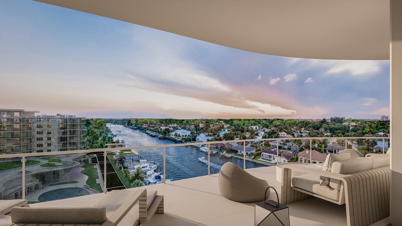 The Ritz-Carlton Palm Beach residence balcony 