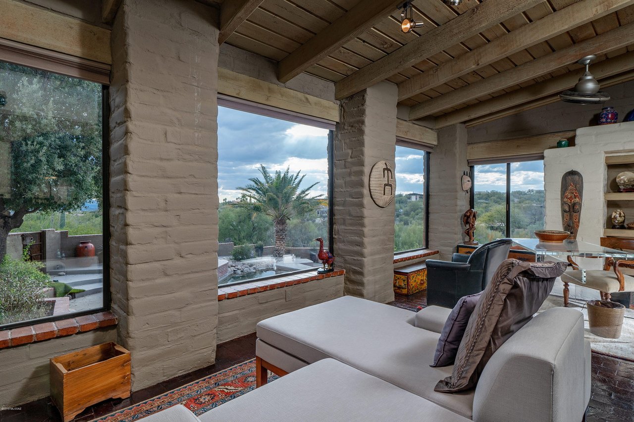 Custom Mud Adobe Home Situated on a Private Hilltop