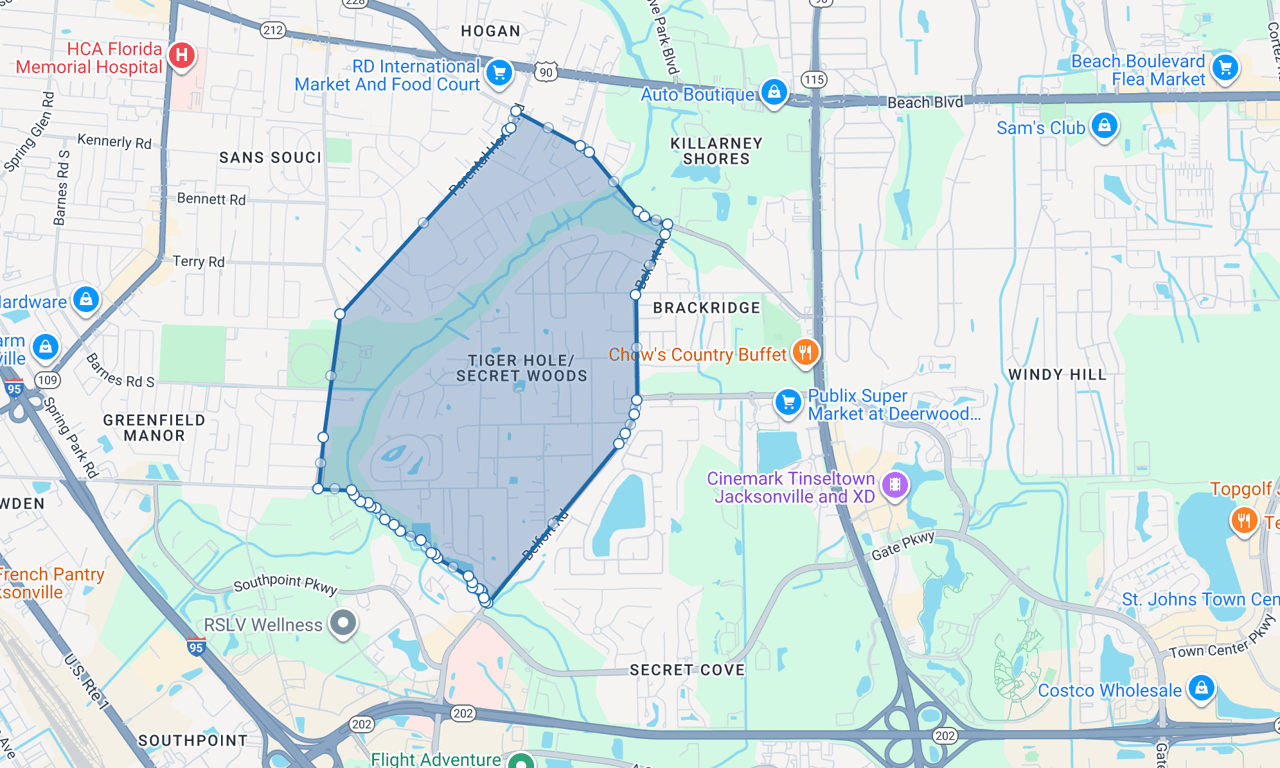 Tiger Hole and Secret Woods Homes For Sale