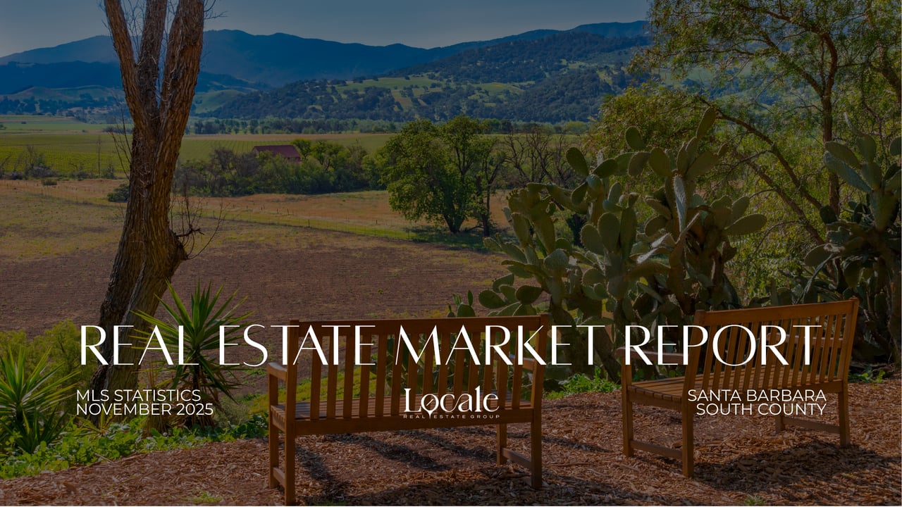 Santa Barbara South County MLS Statistics For November 2025