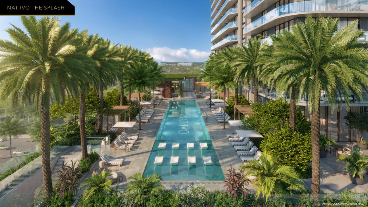 Natiivo Fort Lauderdale the splash swimming pool 