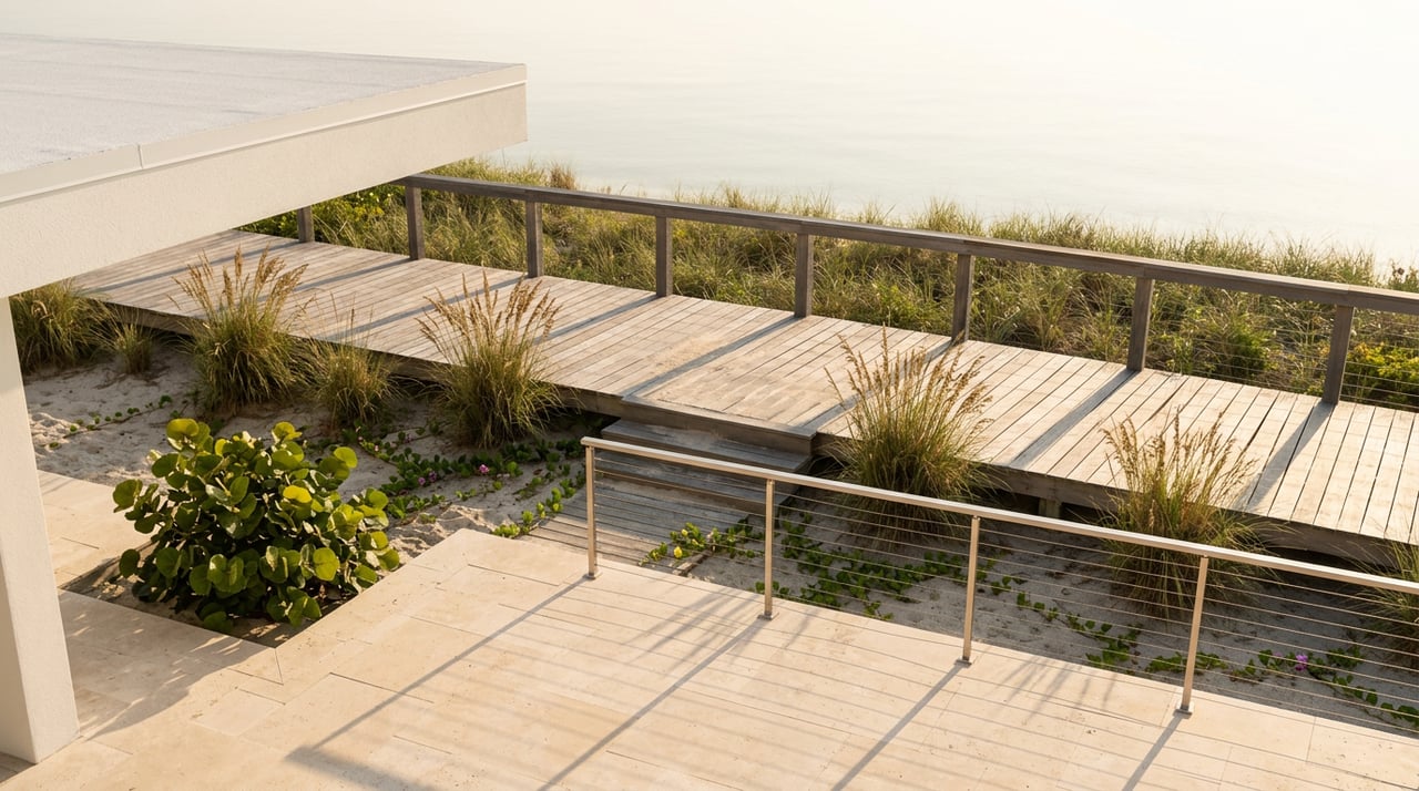 Moorings and Park Shore Sell Beach Access Two Different Ways, and the Difference Changes What You Can Rent