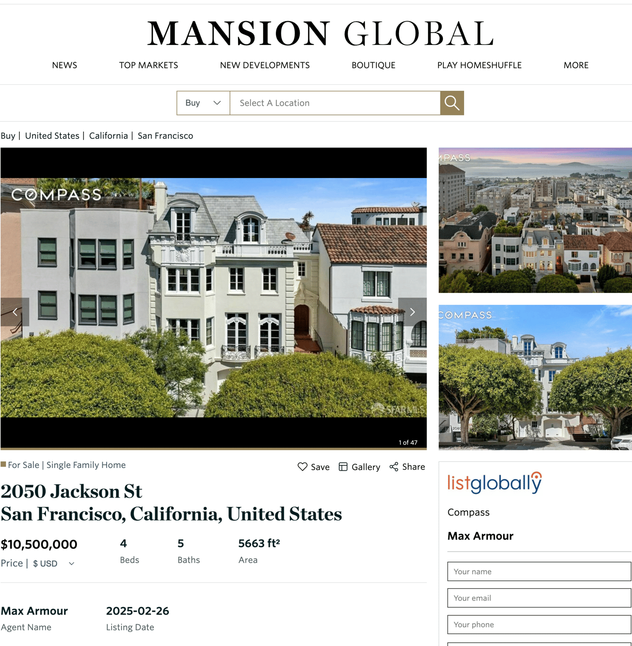 Mansion Global San Francisco 