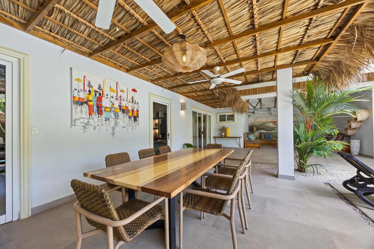 Casa Karibe | Vibrant 5-Bedroom Caribbean-Inspired Villa with Pool in Gated Tamarindo Community