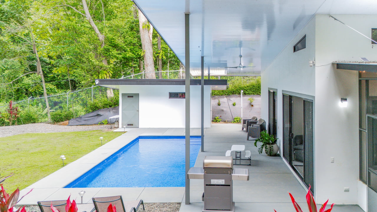 Modern 3-Bed Jungle Home with River and Pool in Cinco Ventanas Ojochal
