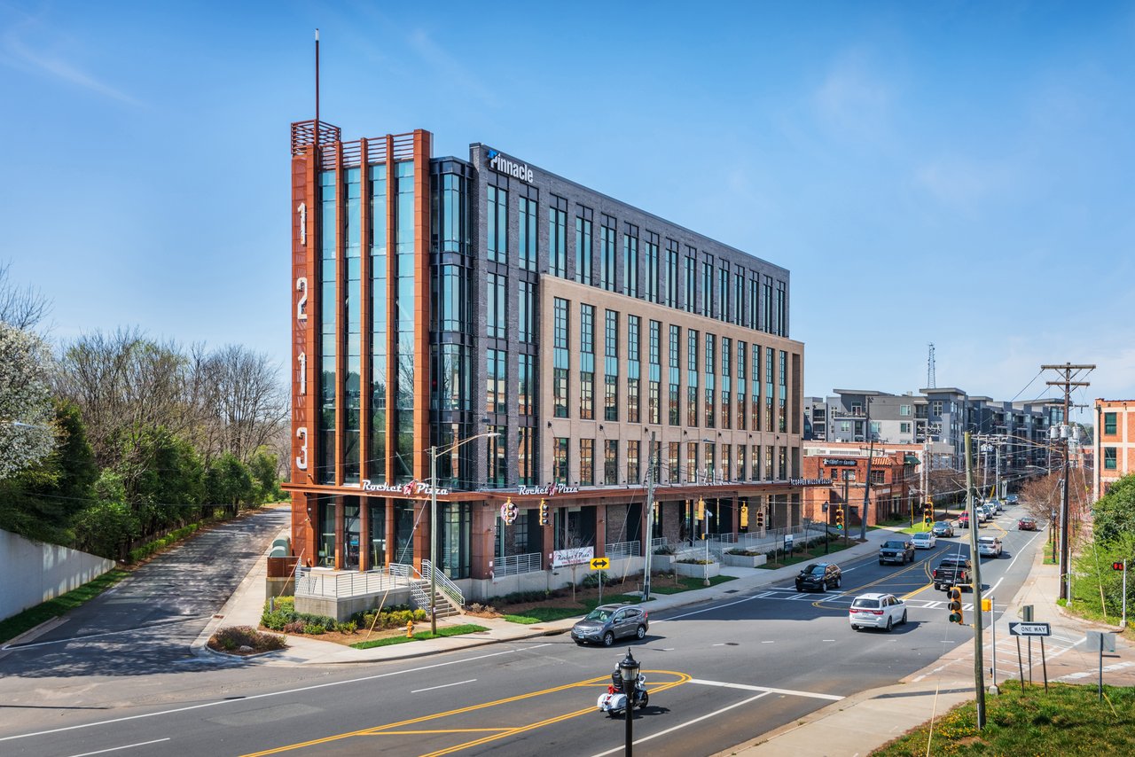 Charlotte "The Refinery" — modern, five-story creative office space in thriving, trend-driven neighborhood