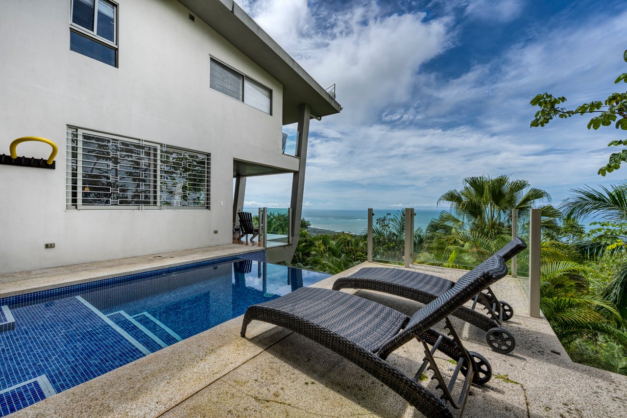 A Modern Jungle Haven with Panoramic Whales Tail Views