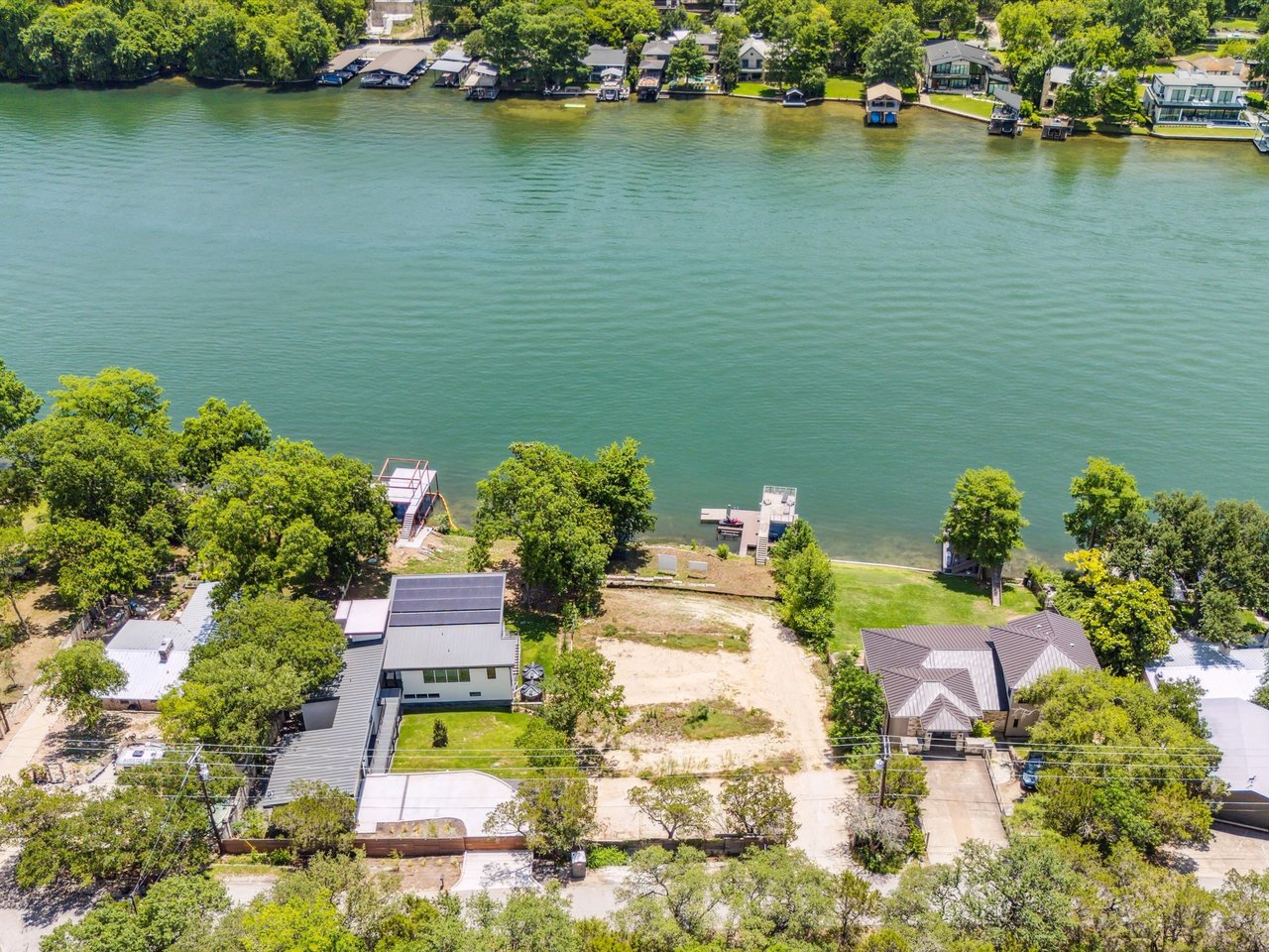 Shovel-Ready Lake Austin Lot with Permitted Plans + Double-Slip Dock