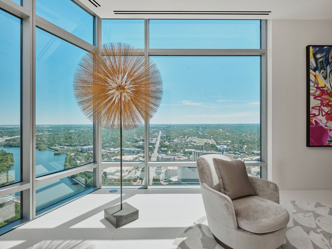 Panoramic Views of Living Art at The Austonian
