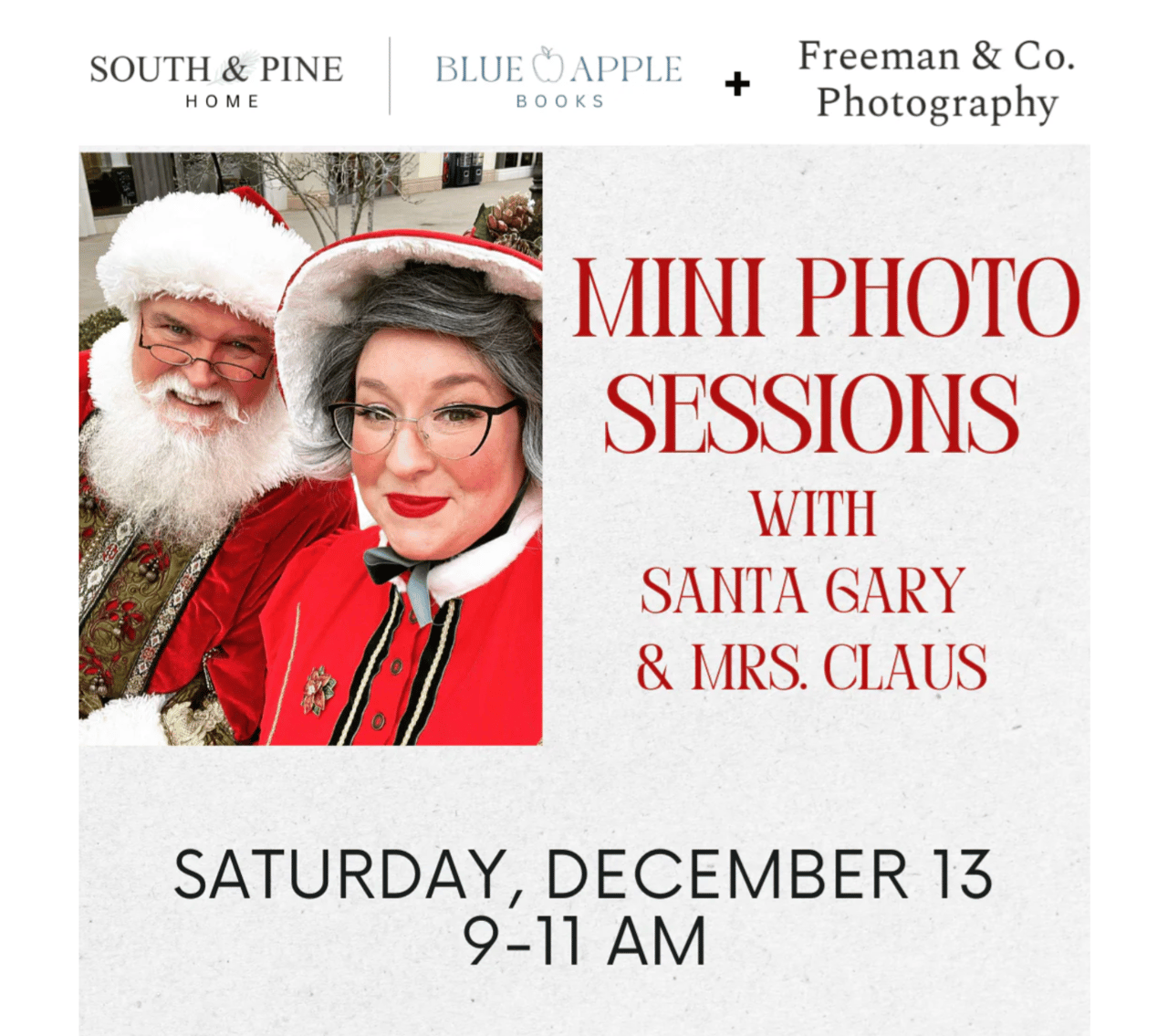 Capture the Magic of the Season: Pictures with Santa Gary & Mrs. Claus in Madison, AL!