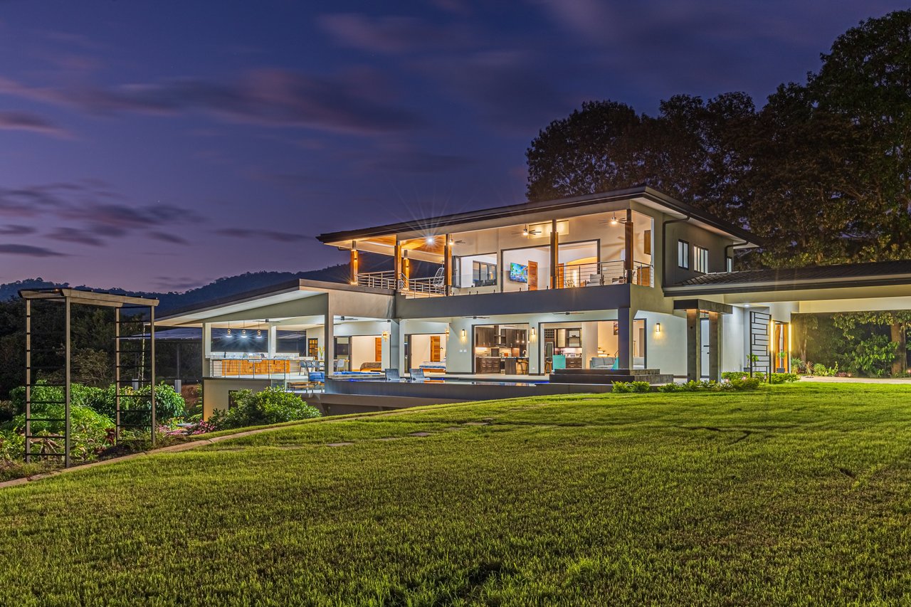 4 ACRES – 3 Bedroom Home “The Crystal Shire” With Wide Ocean View, Creek, Solar Power, Fine Craftsmanship, Self Sufficiency!!