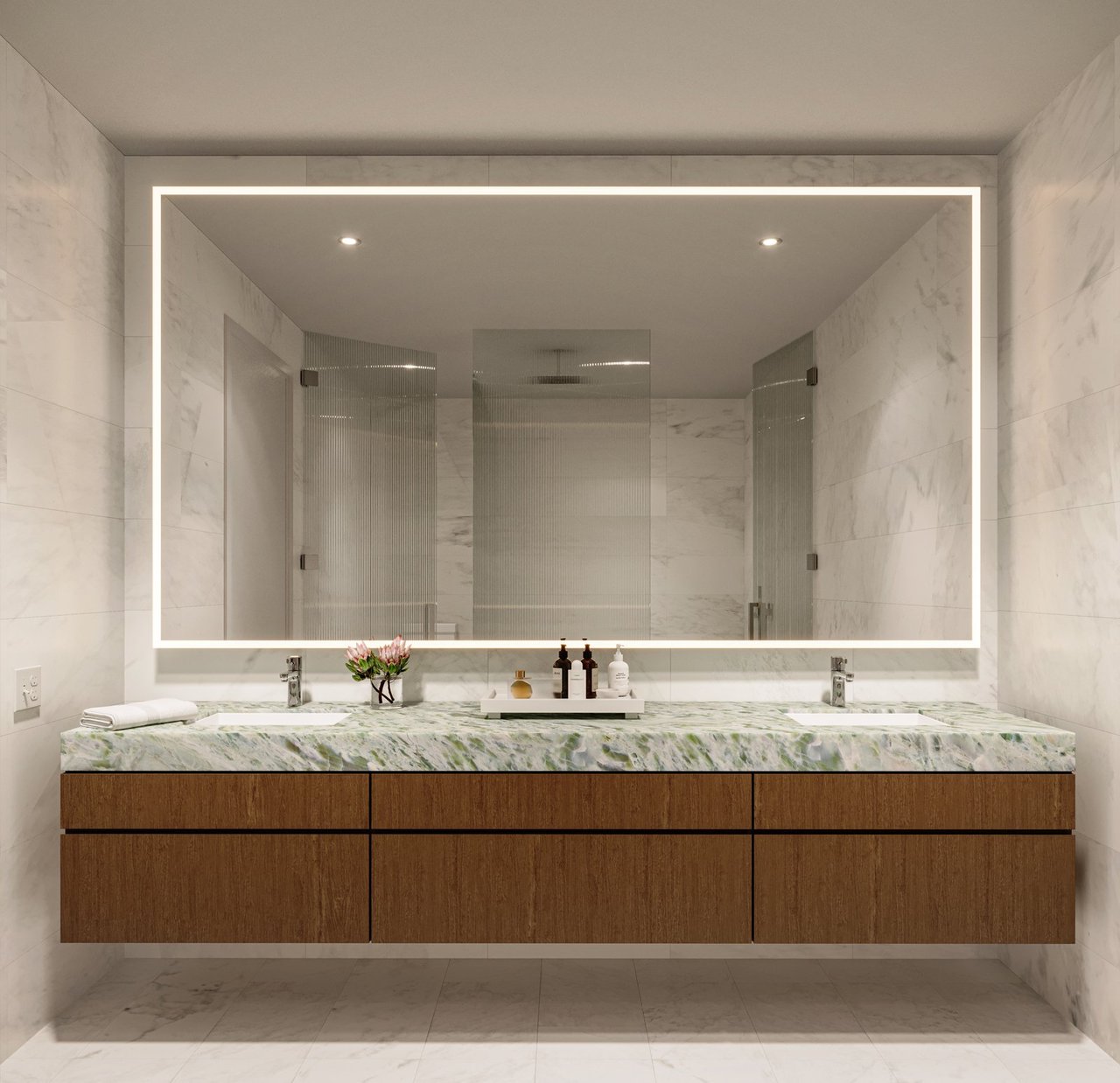 Residence Bathroom at Five Park in Miami Beach