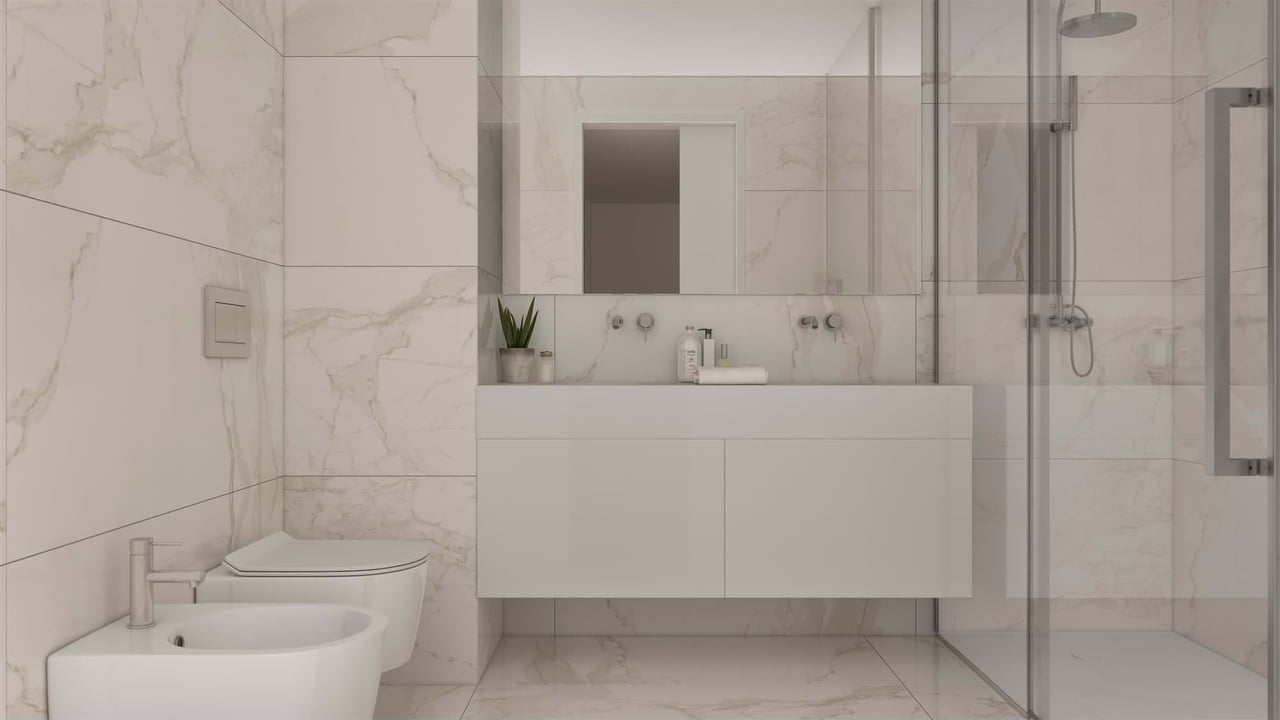 Spacious 3-Bedroom Sea-View Apartment with Rooftop Pool in Vila Nova de Gaia