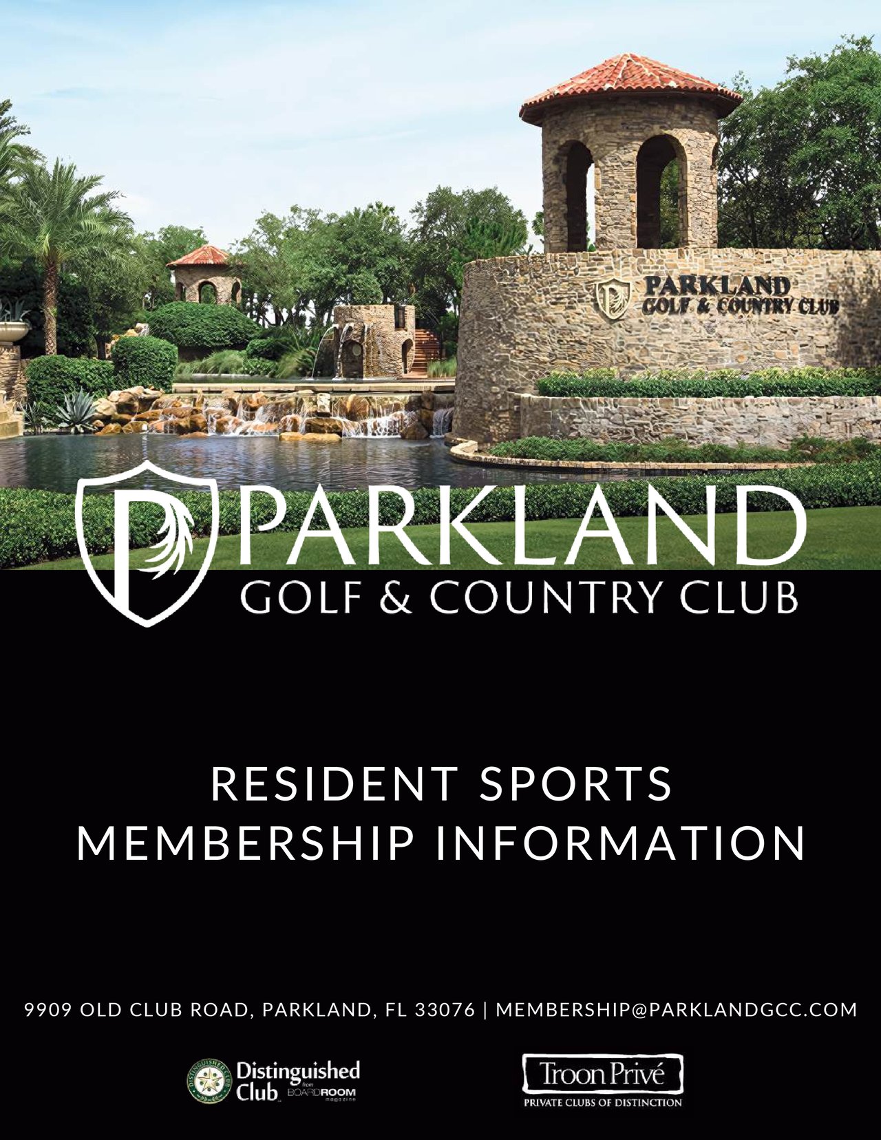 PGCC Resident Sports Membership 2025