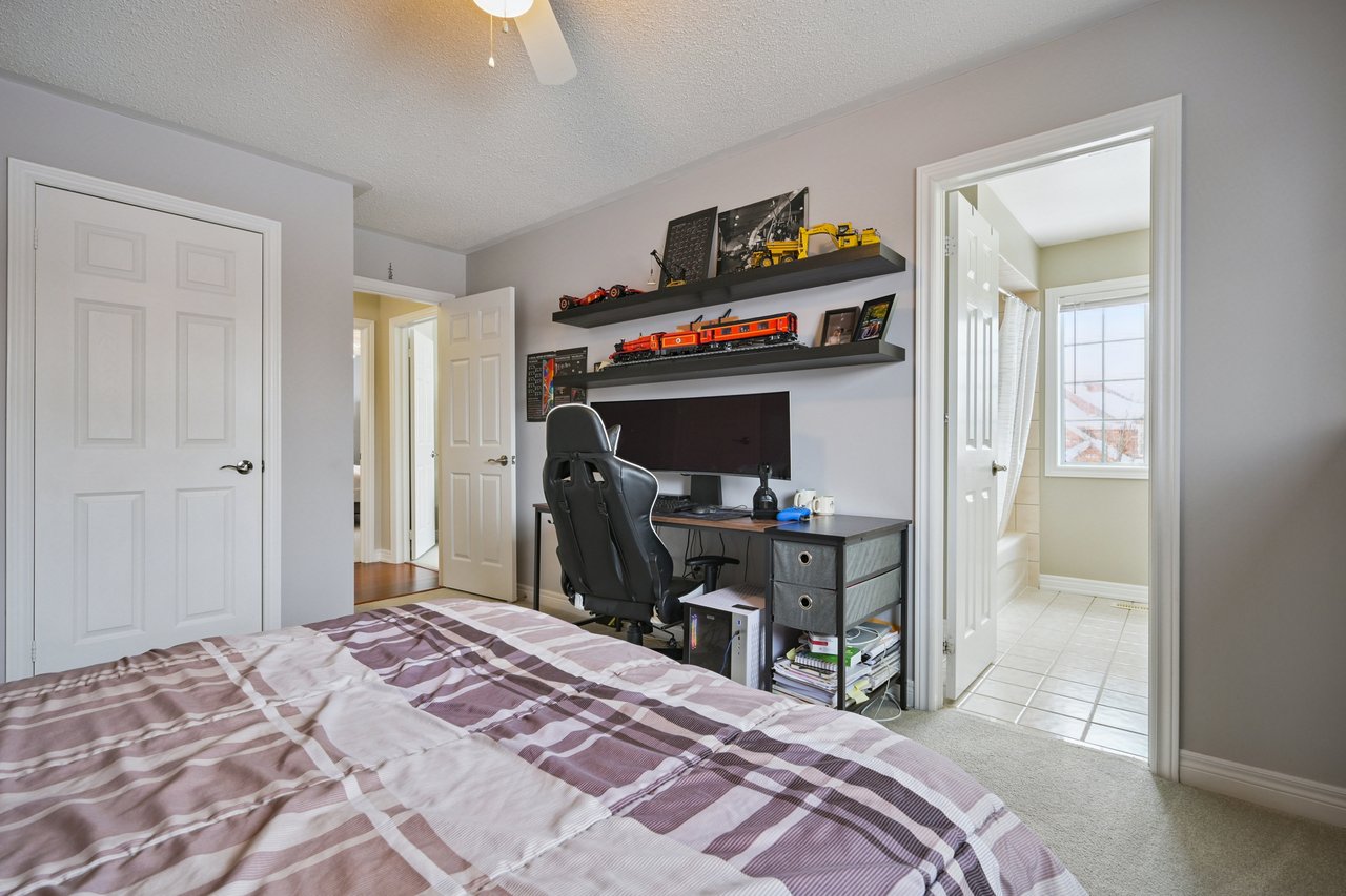 Resort-style yard backing onto lush ravine