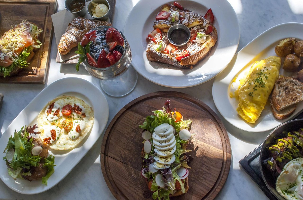 Brunch spread at a popular Tampa Bay restaurant.
