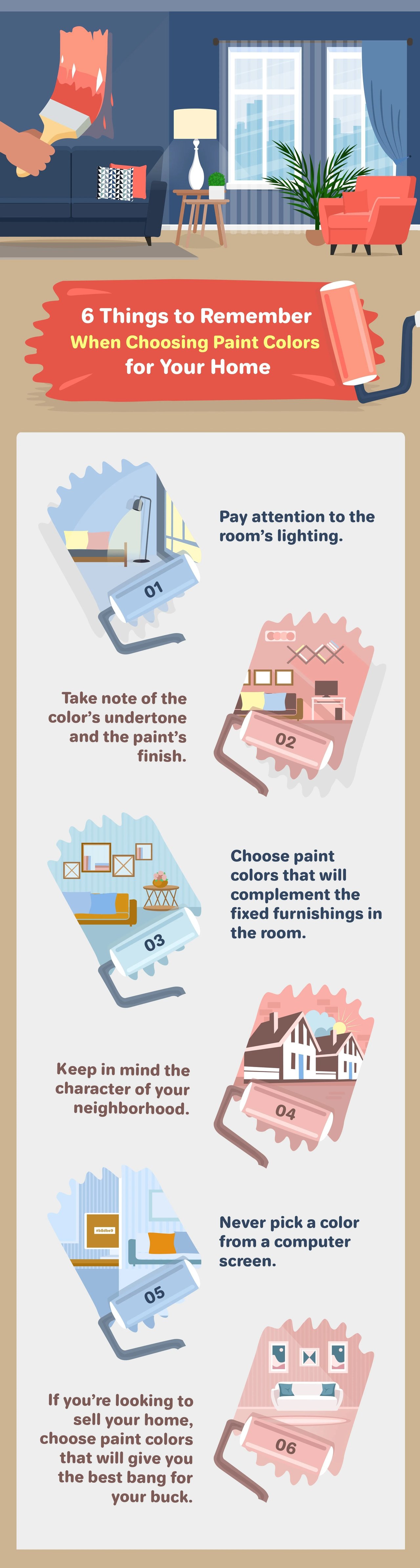 6 Things to Remember When Choosing Paint Colors for Your Home