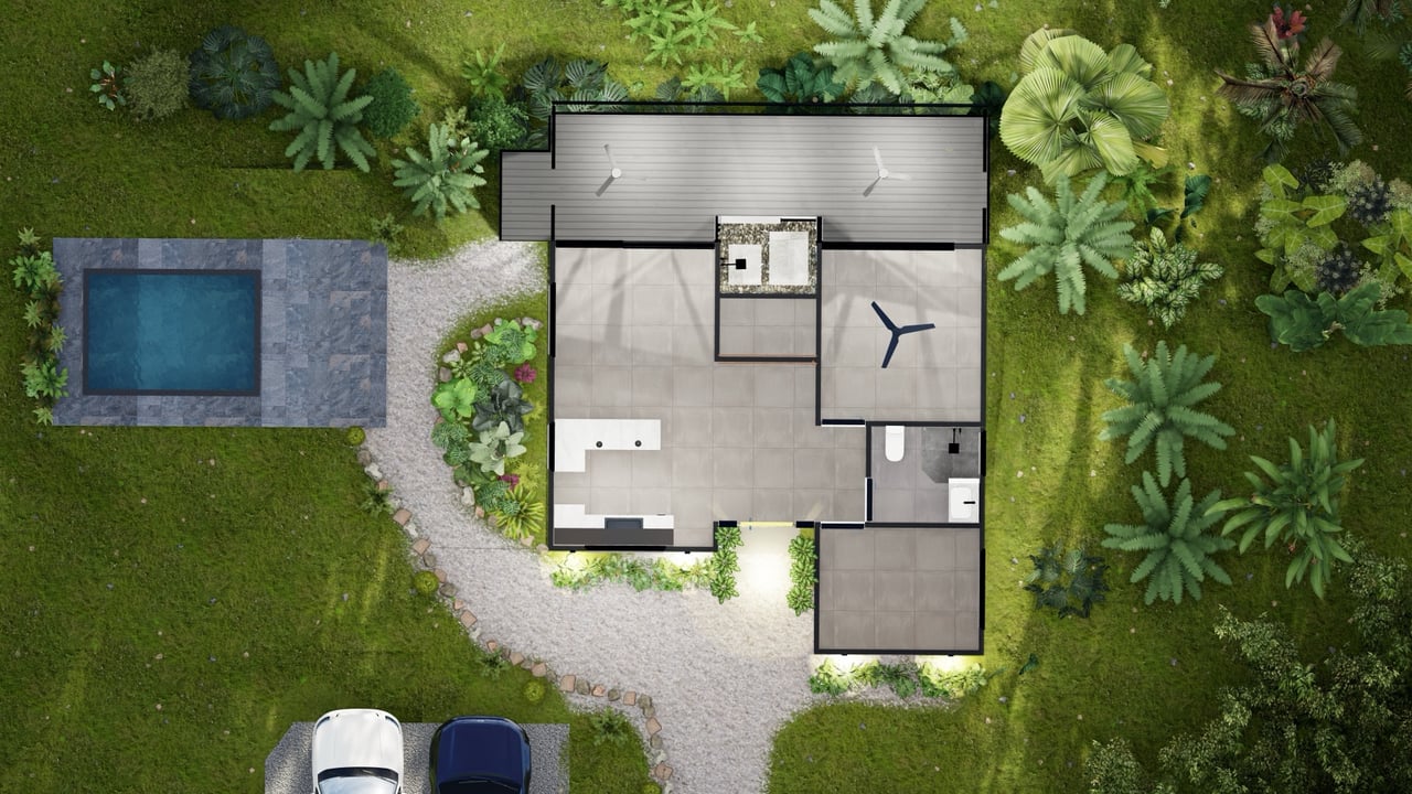 Brand New 2 Bedroom Home on Acreage Backing onto Jungle and Creek