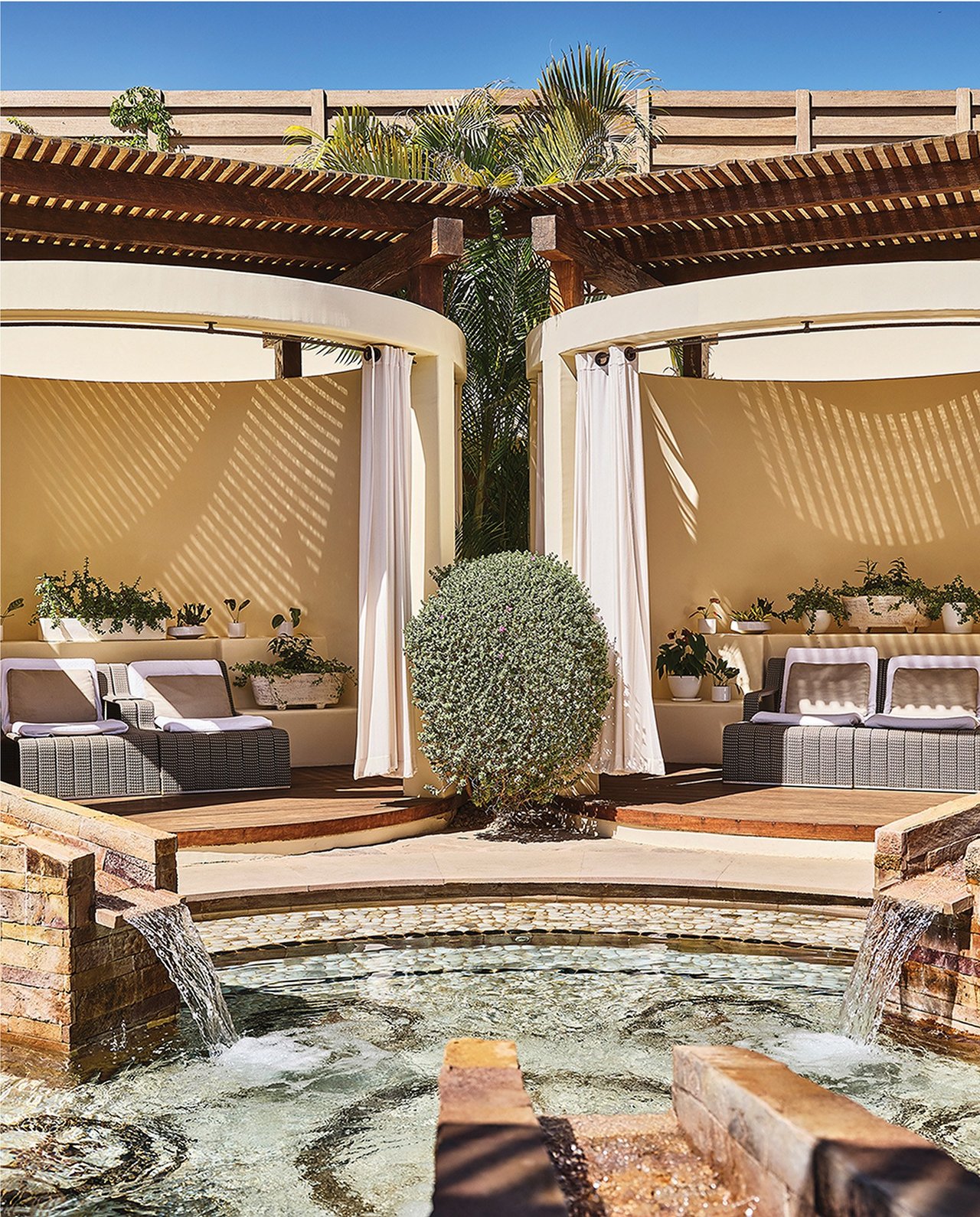 Rendering of poolside lounge at THE WELL Coconut Grove in Miami, Florida.