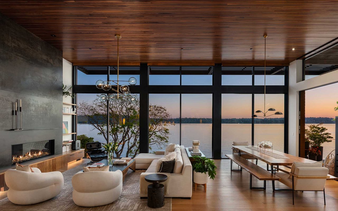 An Extraordinary Expression of Modern Waterfront Living on Mercer Island