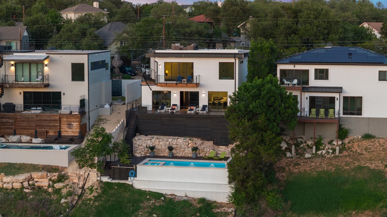 Contemporary Apache Shores Home with Pool & Rooftop Lake Views