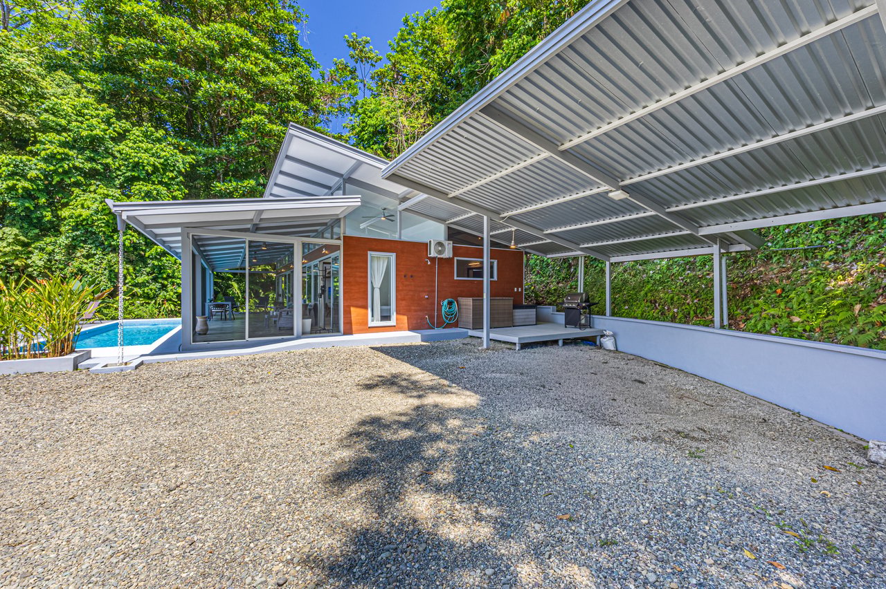 Uvita Ocean and Whale Tail View Modern Home on 3.64 Acres in Exclusive Enclave