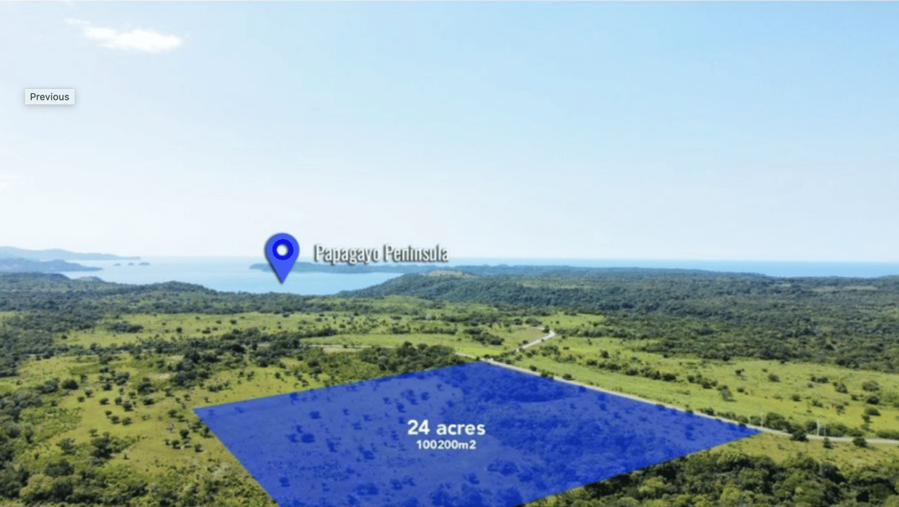 Prime 24 Acre Commercial Lot Near Papagayo Peninsula