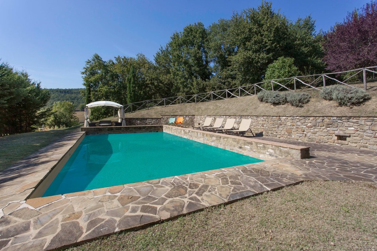 Restored Charming Stone Villa Perched in Hills
