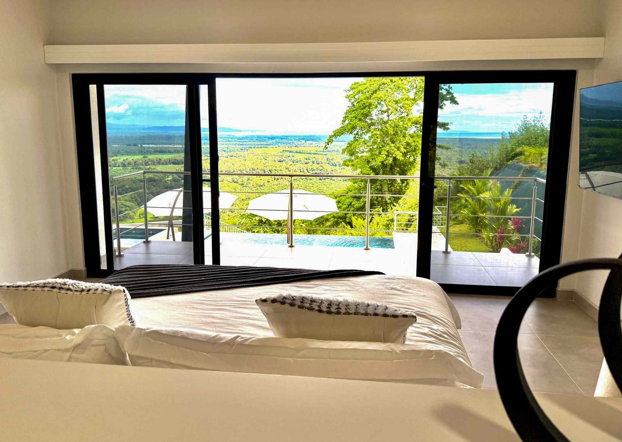 Brand New Modern Luxury 4-Bedroom Home with Pool and Incredible Panoramic Coastal & Ocean Views in Teancum at Tawal near Ojochal Costa Rica
