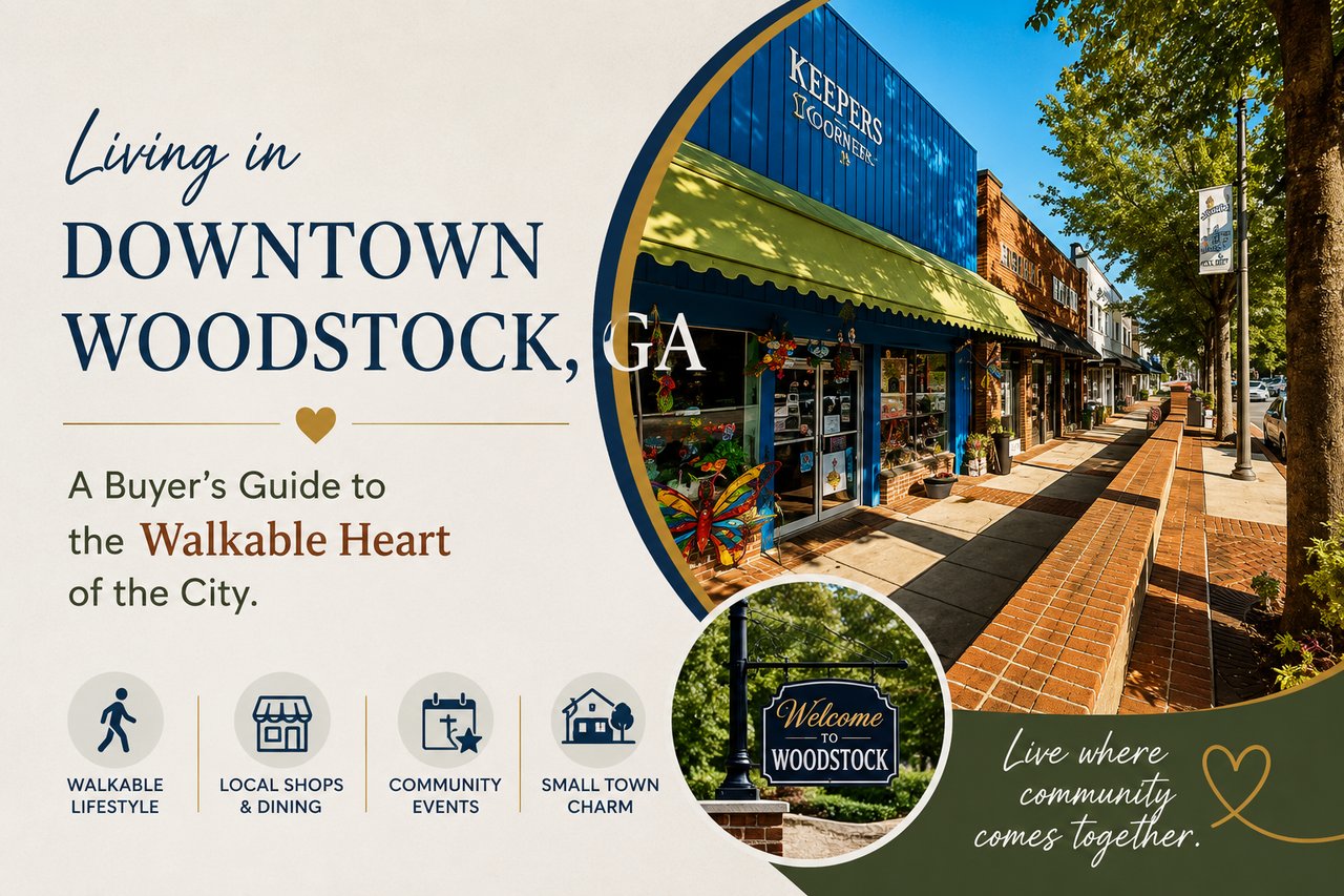 Living in Downtown Woodstock, GA: A Buyer's Guide to the Walkable Heart of the City cover
