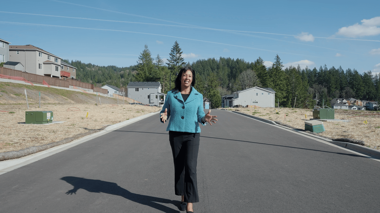 Tamiko Warren introducing Deer Fern Ridge in Bethany, Oregon — a new construction community debunking myths about buying newly built homes near Portland.
