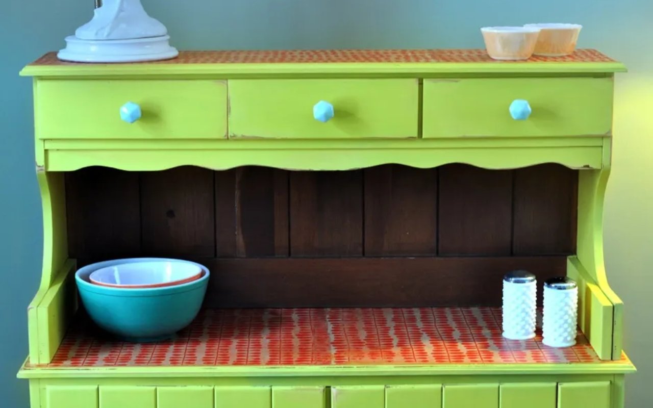Colorful Vintage Hutch