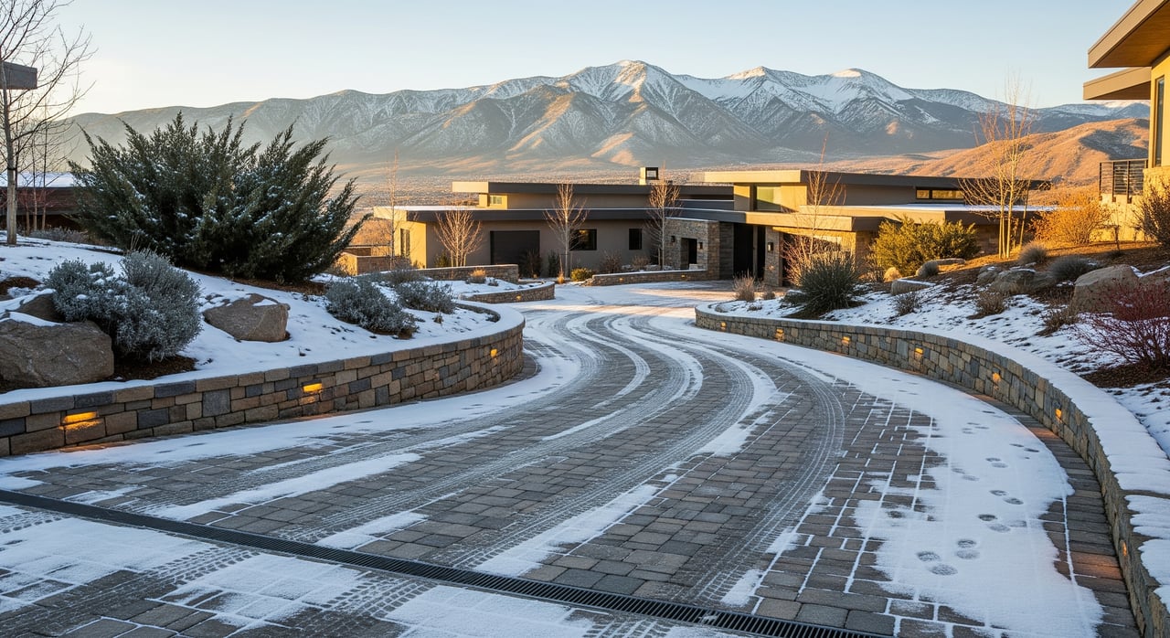 Winterizing Hillside Driveways in University Ridge