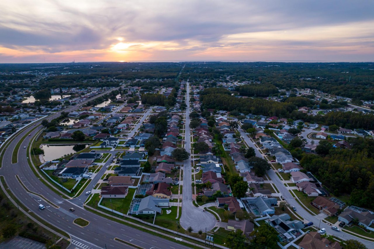 Downtown Tampa skyline and waterfront at sunset, representing homebuying opportunities throughout Tampa Bay, Florida.