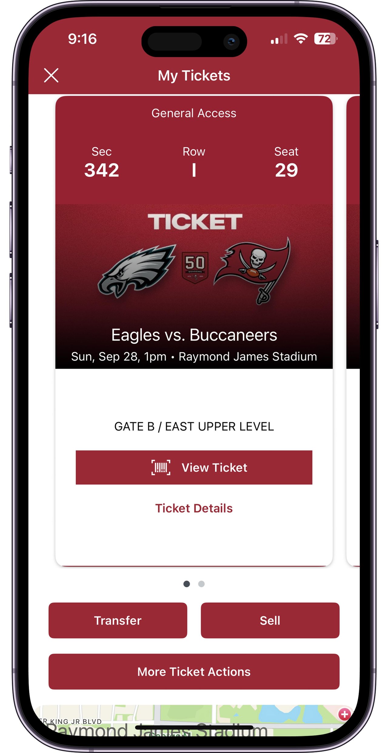 Tampa Bay Buccaneers game tickets for football at Raymond James Stadium in Tampa Florida