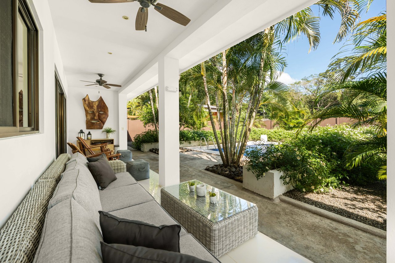 Casa Suerte | Modern 2-Bedroom Tropical Home with Pool Near Playa Potrero and Flamingo Marina