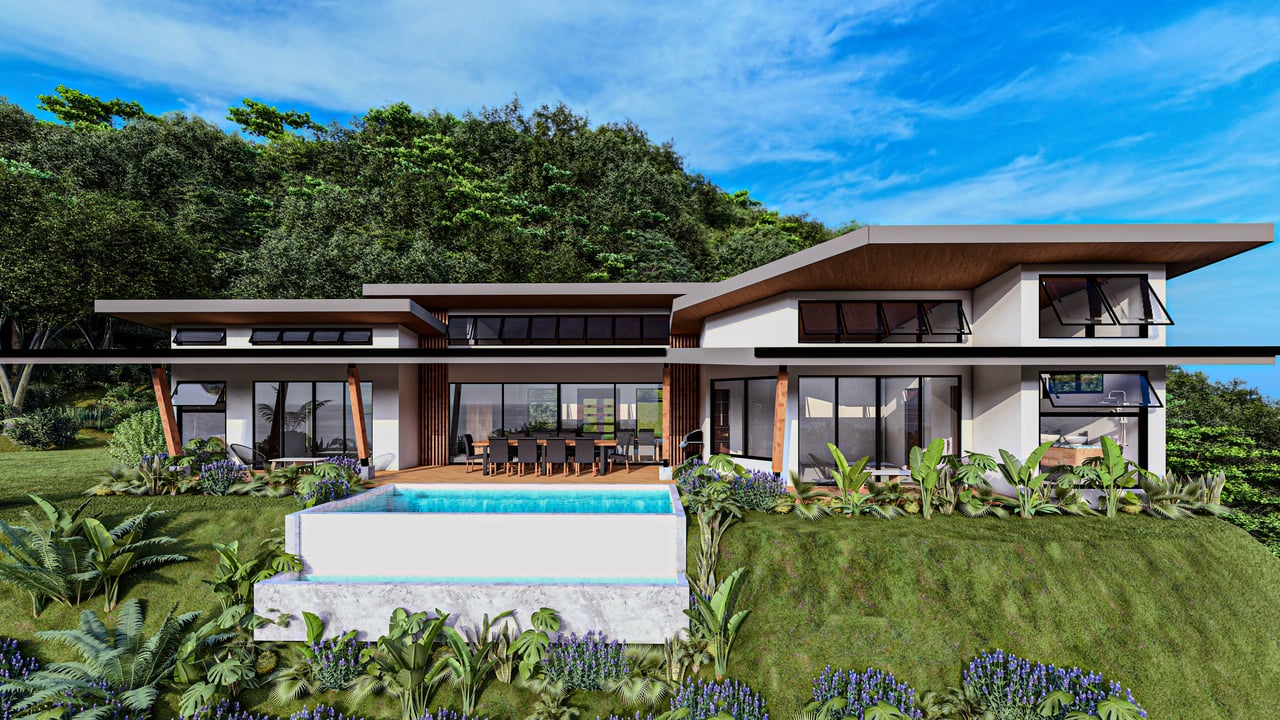 Price Reduced! Panoramic Ocean View Lot in Prestigious Phase 11 Ojochal – 2.77 Acres with Luxury 3D Home Design Included