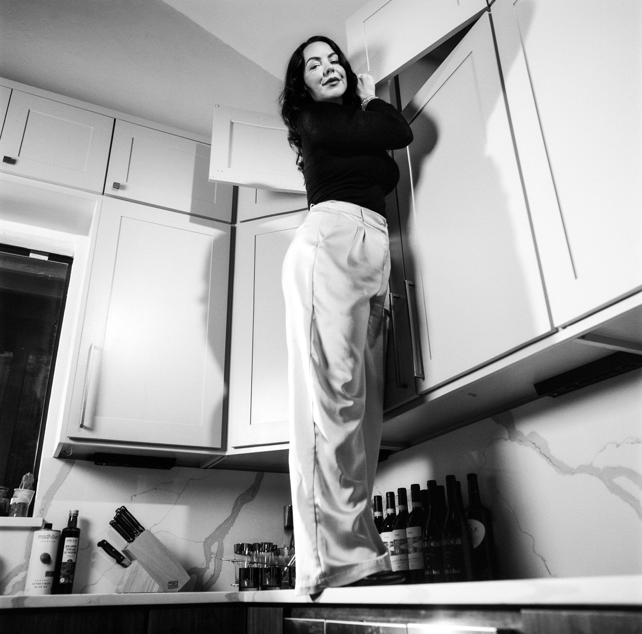 Lindsay Greene Realtor stages her kitchen