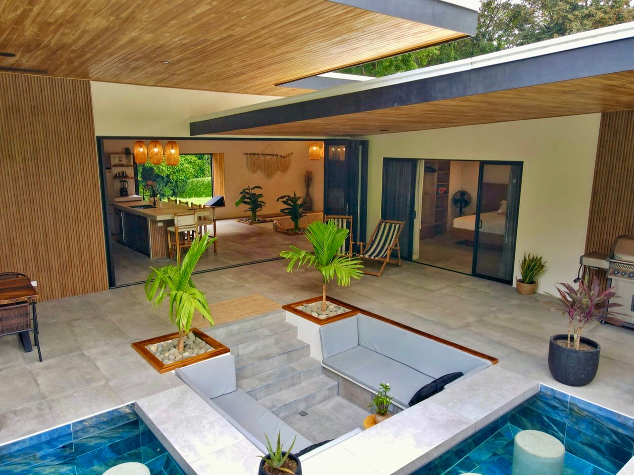 Stunning New Modern Home in Ojochal – Usable Lot Surrounded by Jungle and Creeks