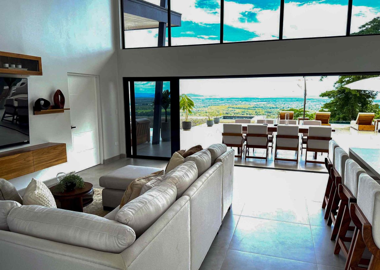 Brand New Modern Luxury 4-Bedroom Home with Pool and Incredible Panoramic Coastal & Ocean Views in Teancum at Tawal near Ojochal Costa Rica