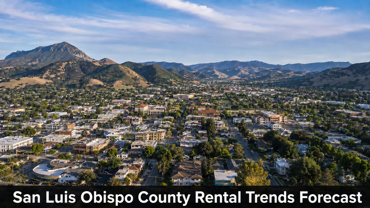 San Luis Obispo County rental trend forecast showing tenant demand, investment property analysis, rental income, expenses, and long-term market factors.
