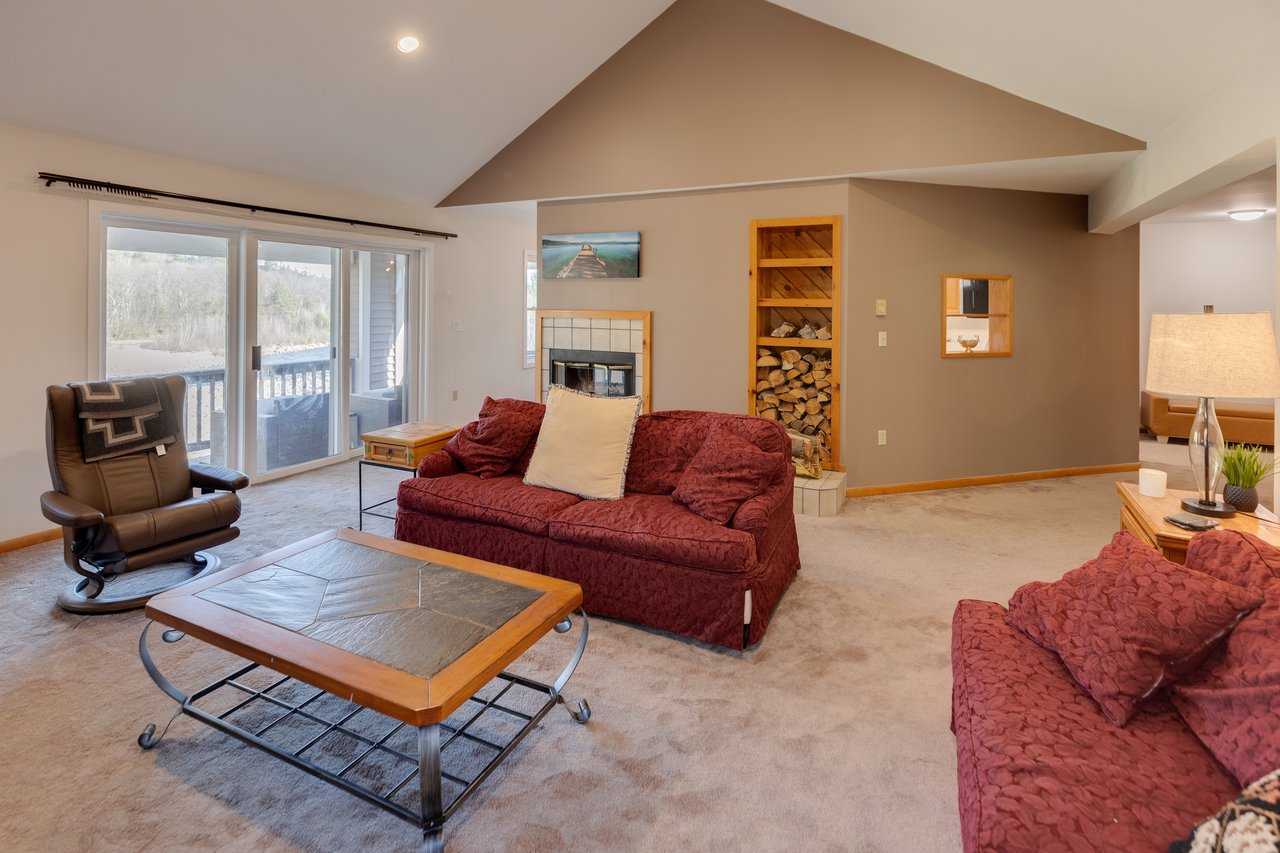 Ski Season Rental with panoramic water and mountain views
