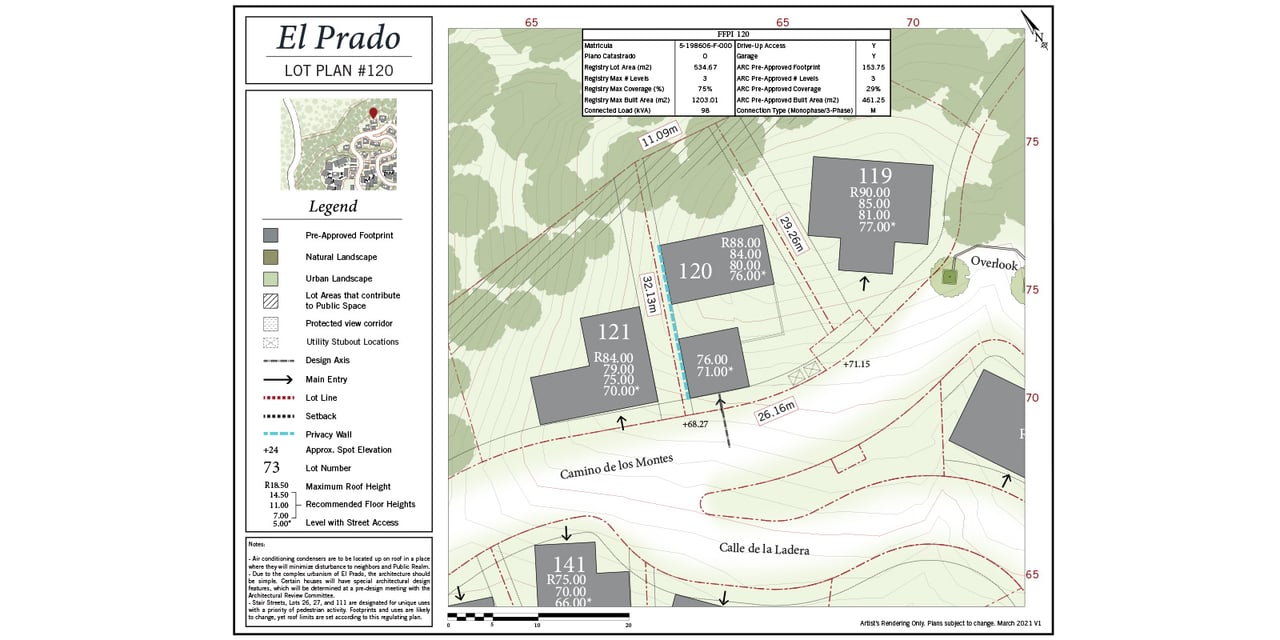 Lot 120, El Prado | Ocean-View Homesite in Las Catalinas – Build Your Private Custom Retreat
