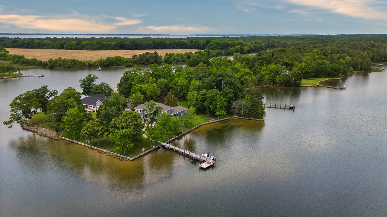 A photo of Cove Creek on Maryland's Eastern Shore- featuring 137 Tanners Point