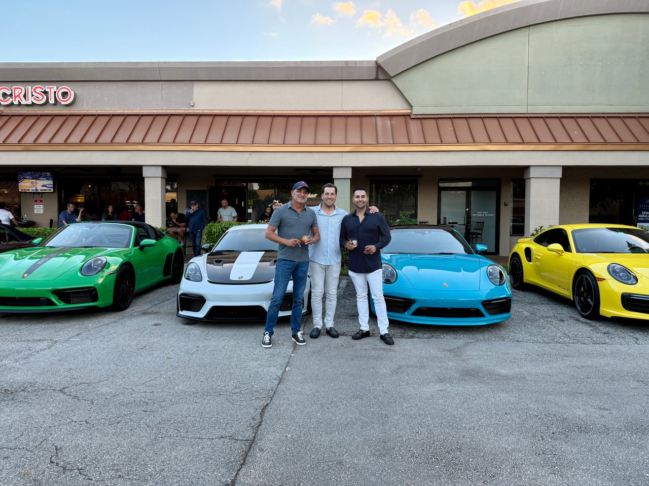 Porsche car night with cigars at Casa de Montecristo in Boca Raton
